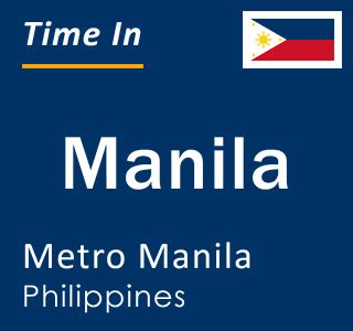 time zone for manila philippines|current local time in manila.